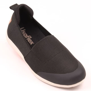 Tênis Elástico Preto Feminino AF5002 - Usaflex em Oferta na Shopee
