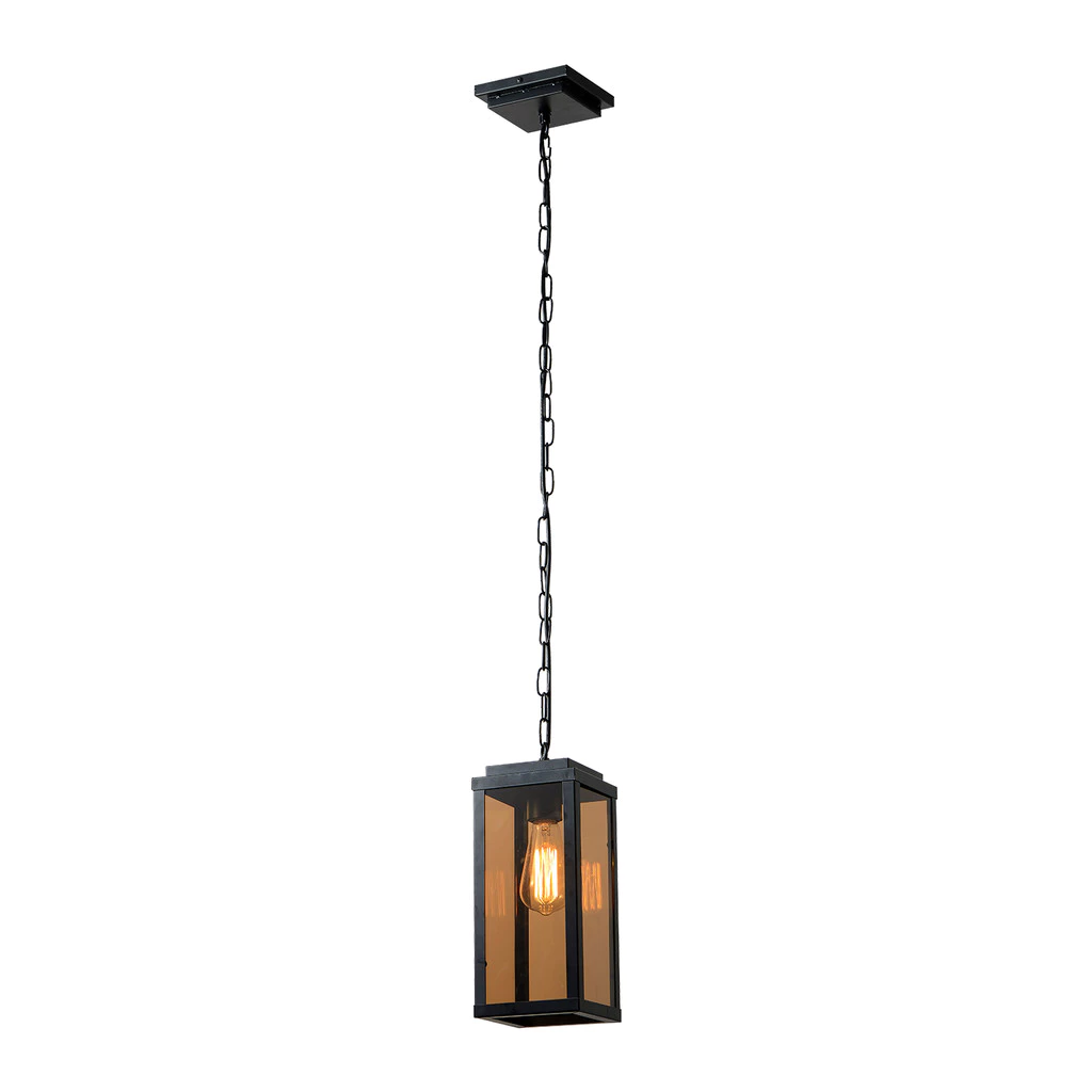 Luminaria Pendente Led Macedonia E27 Preto Fosco Avant