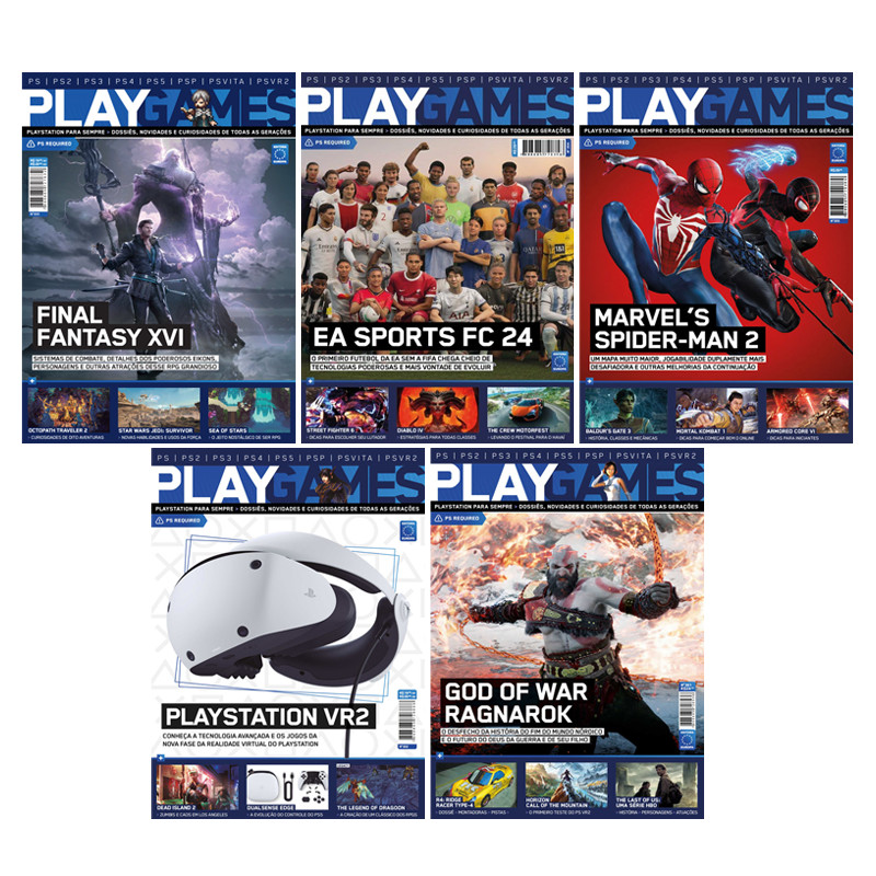 Kit Colecionador PLAY Games PlayStation 5 Revistas | Shopee Brasil