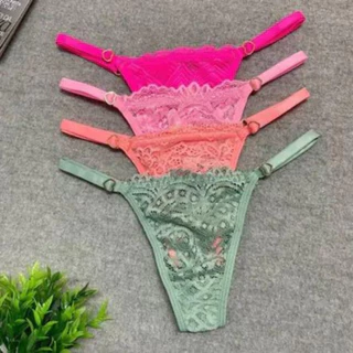 Kit C/7 Unidades de Calcinha Fio Dental Regulagem Lingerie Sexy em Oferta na Shopee