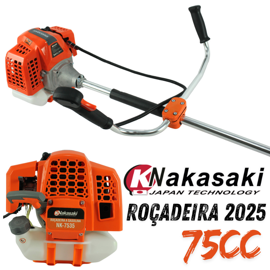Roçadeira nakasaki 75CC GASOLINA PROFISSIONAL / LANÇAMENTO