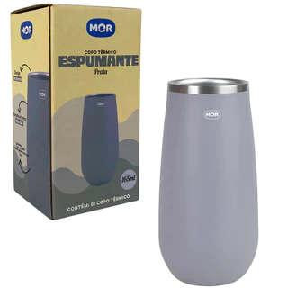 Copo Térmico para Espumante 165ml Prata 008045 Mor