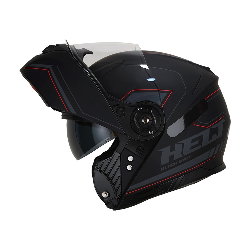 Capacete Helt escamoteavel articulado robocop com óculos