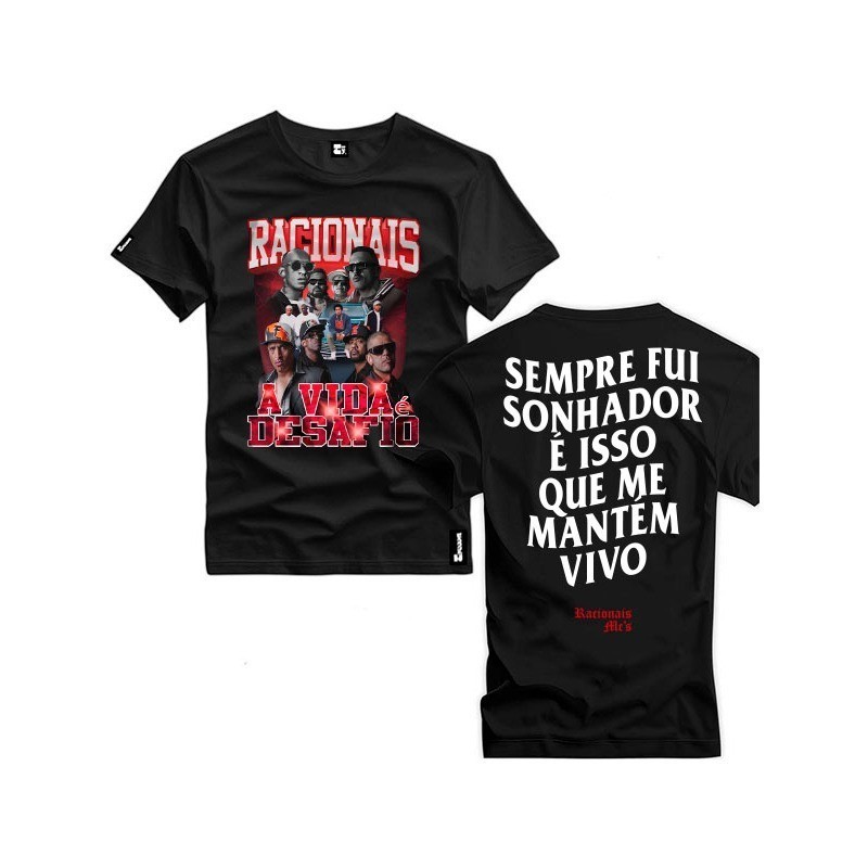 Camiseta Lançamento Exclusivo Racionais'Mcs Camisa Blusa Algodão Cantor ...