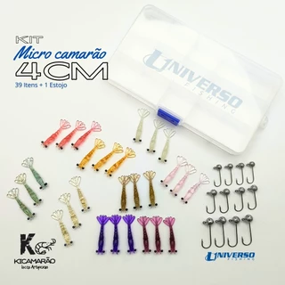 Kit Kicamarão Micro Camarão 4cm - com 40 Itens #001