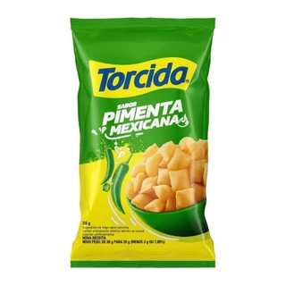 Salgadinho Torcida Pimenta Mexicana 35g - Embalagem com 26 Unidades em Oferta na Shopee