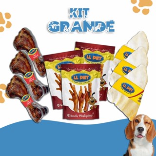 Petiscos Mordedores Snacks Naturais Desidratados LL Pet (Orelha Bovina, Pé de Frango, Úmero Suíno) em Oferta na Shopee