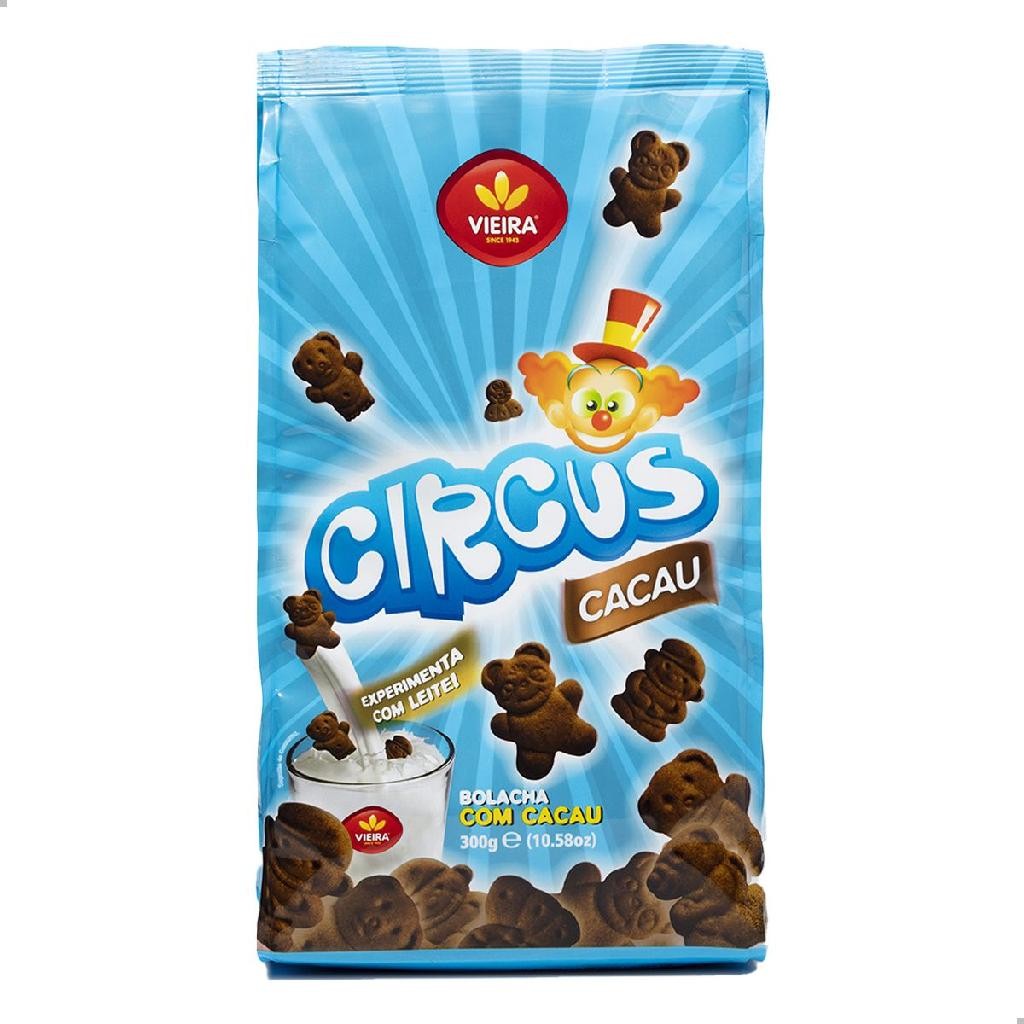 Biscoito Circus de Cacau Premium 300g Importado Portugal Princesa