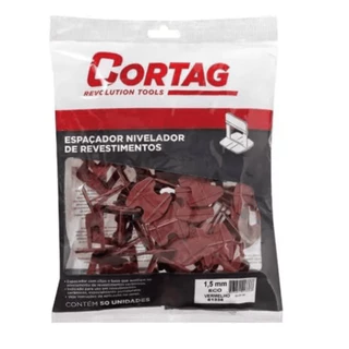 Espaçador Nivelador 1,5mm Eco Vermelho 50 Peças - Cortag em Oferta na Shopee