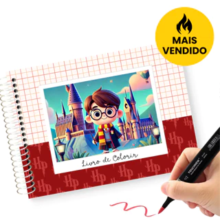 Livro de Colorir 50 Folhas Harry Potter Caderno de Desenho Pintura Bobie Goods Coloring Book for Kids em Oferta na Shopee