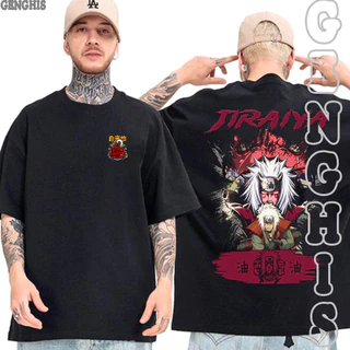 Camisa jiraiya Sennin Lendario Naruto Manga Anime Camiseta Basica e Oversized Unissex