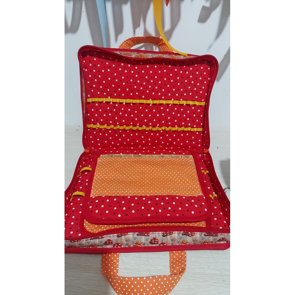 Estojo Escolar Waldorf para lápis, bastão e tijolinhos em tecido algodão feminino/masculino. organizador Sob encomenda