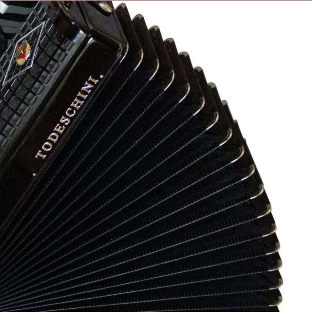 Sanfona Acordeon Todeschini YW827 Preto 41 Teclas E 120 Baixos Com