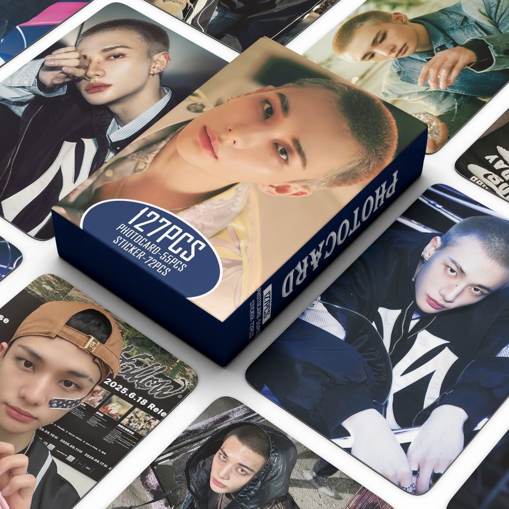 Kpop Stray Kids Photocards – 55 Lomo Card + 72 Adesivi, Set Hyunjin DO IT, Ideale Per Fan E Collezionisti