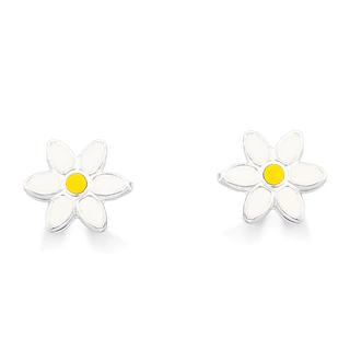 Brinco Flor Margarida Prata 925