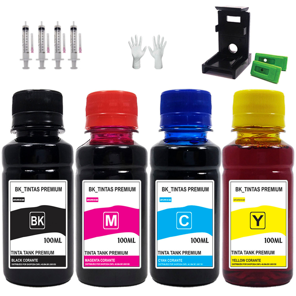Tinta Recarga Cartucho Para Hp Impressora 2874 2774 2776 667 667xl ...