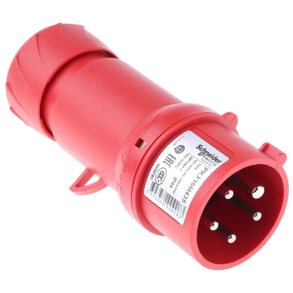 Plug Macho Schneider 16A 3P 415V IP44 PKX16M435 | Shopee Brasil