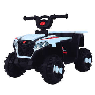 Quadriciclo Infantil Branco Elétrico 6v Criança 5km/h