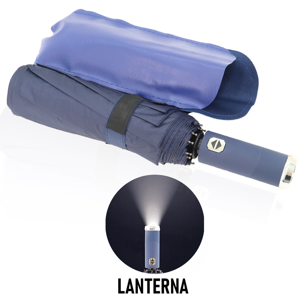 Guarda Chuva Automático Com Proteção Solar Cabe Na Bolsa | Lanterna