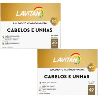 Kit Lavitan Cabelos E Unhas 60 Cápsulas Cimed - 2 Unidades