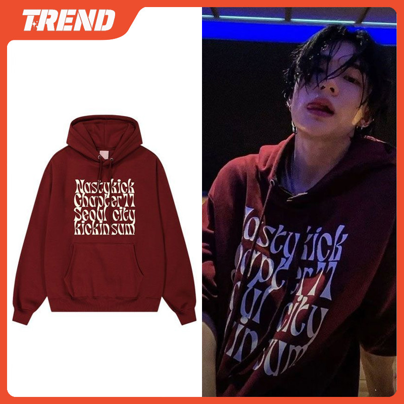 【1度着用】StrayKids Hyunjin メンプロ フーディ Stray Kids Hyunjin Hoodie Plus Size Homens E Mulheres Moda Coreana