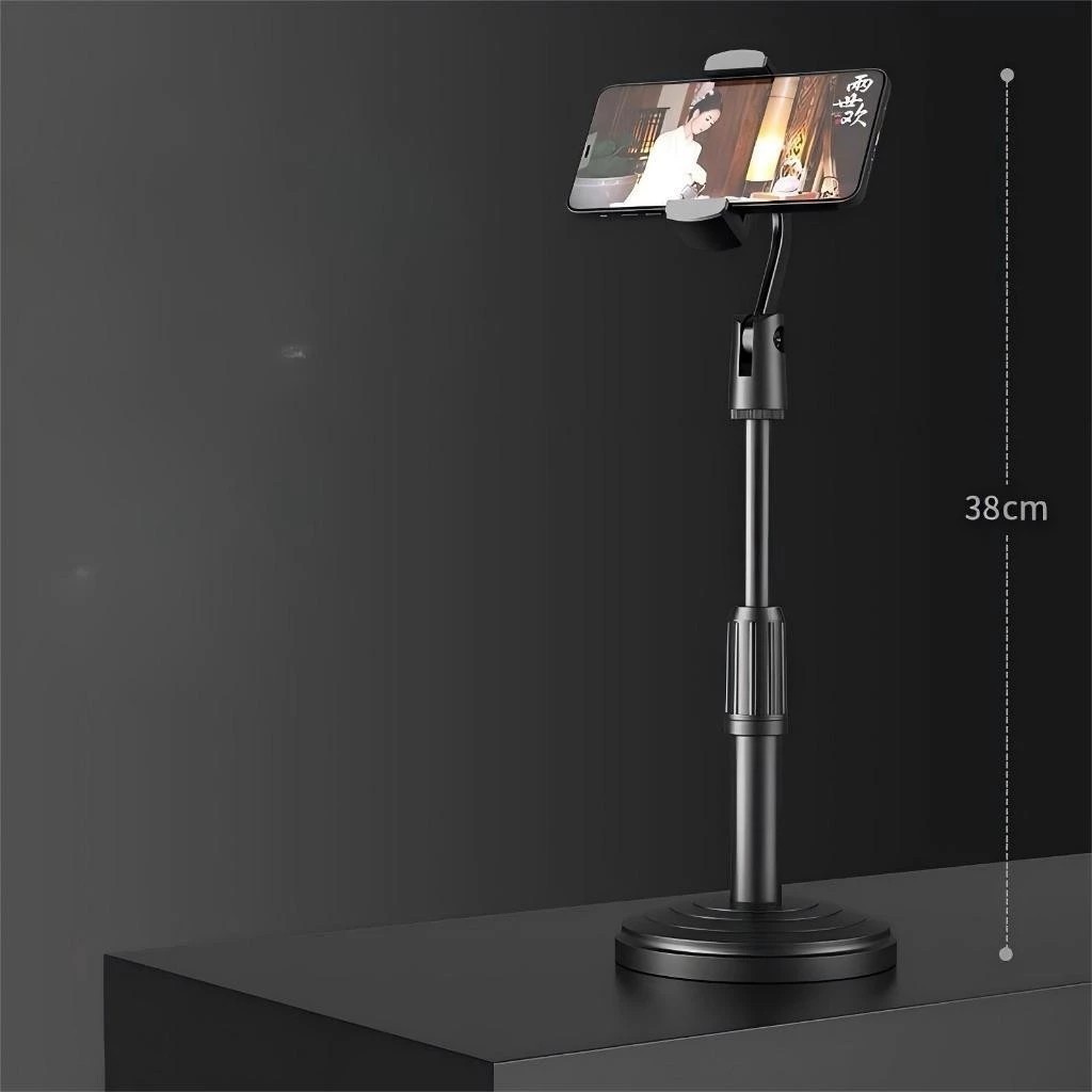 Imagem do produto Suporte de Mesa para Celular Altura Ajustável Ângulo de 360º Universal e Prático 6