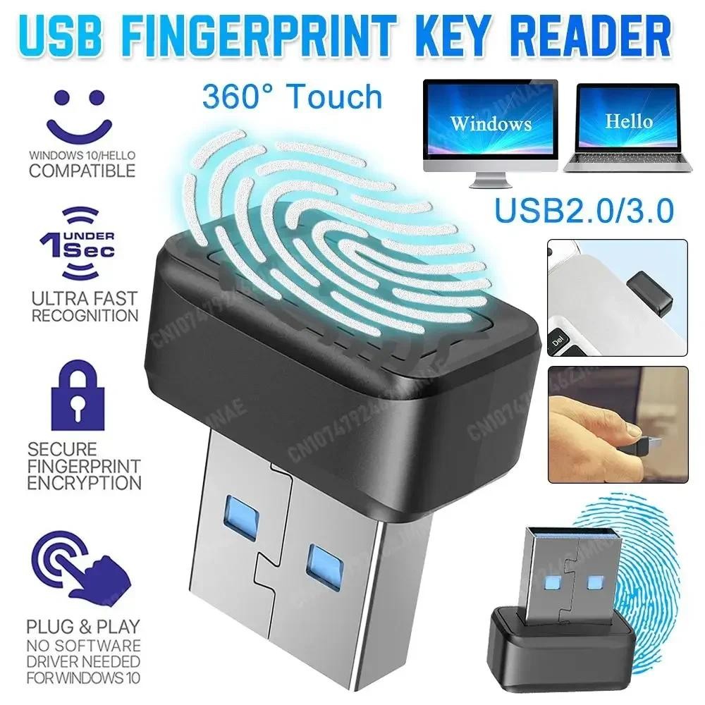 Leitor De Chave De Impressão Digital USB Para Windows 7/8/10/11 Olá ...