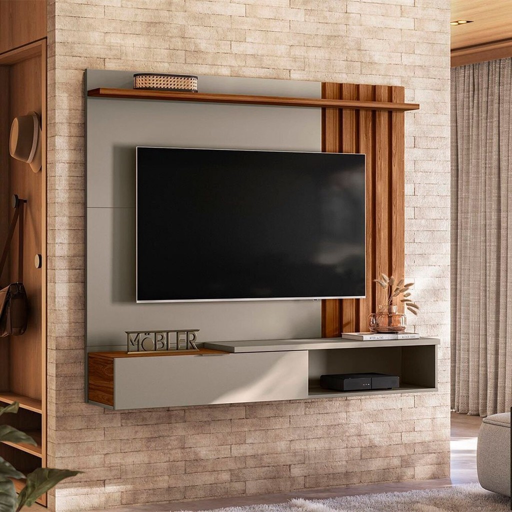 Painel para Tv 65 Polegadas Suspenso Home Vegas | Shopee Brasil