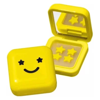 32pcs/set Hydrocolloid Acne Care Patch With Makeup Mirror Box Yellow Star Acne Stickers