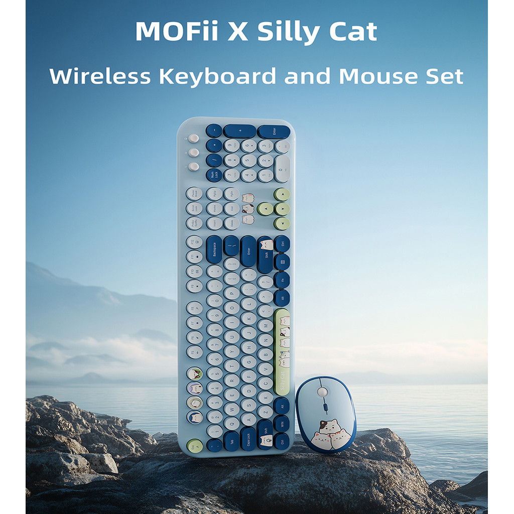 Jomaa & Mofi Ergonômico Plug and Play 2.4G Teclado Sem Fio
