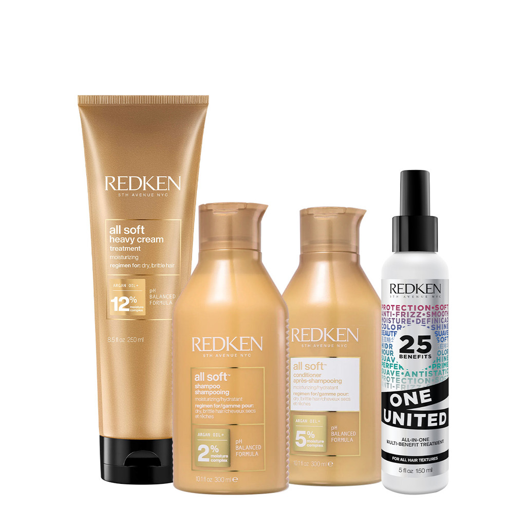 Kit Redken All Soft Home Care Leave-in (4 produtos) | Shopee Brasil