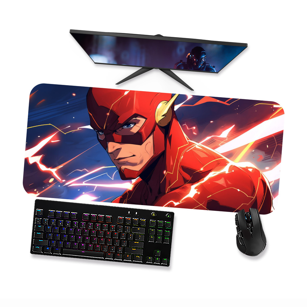 Mouse Pad Gamer - FLASH 1 Mousepad Grande 90x40 80x40 60x40 70x30 ...
