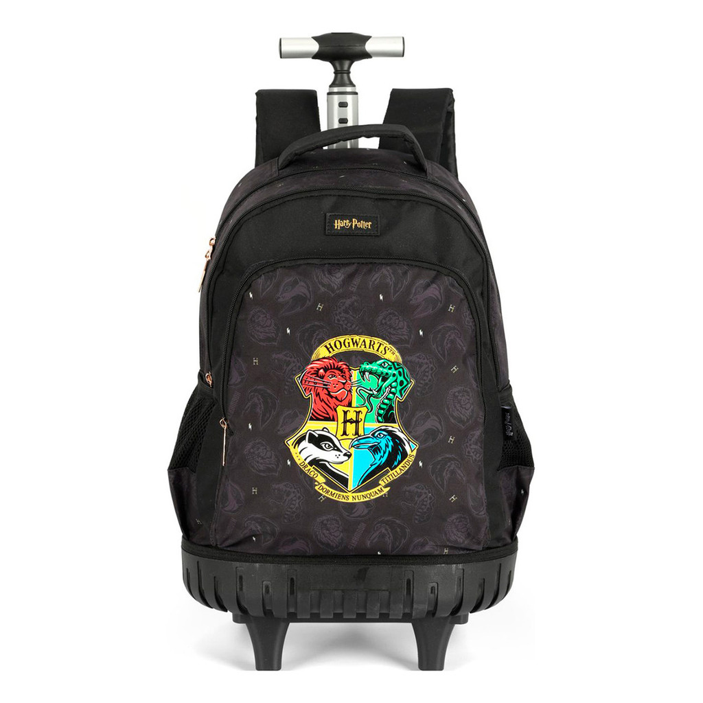 Mochila Rodinha Mundo Mágico Harry Potter Hogwarts - Preto | Shopee Brasil