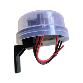 Relé Sensor Fotocélula Bivolt C/ Suporte Acende Automático Crepuscular Acende Anoite Apaga Dia