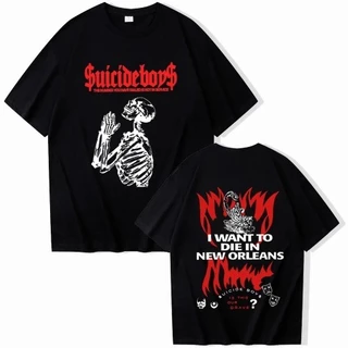 Camiseta Suicideboys Hip-Hop Trap Unissex Estampa Alta qualidade Envio Imediato Promoção