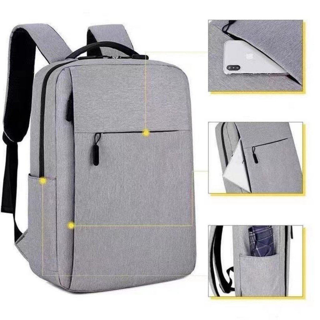 Mochila masculina Para Notebook Moda 18l 15.6 Polegadas Fone de ouvido e USB 8811