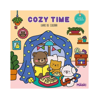 Cozy Time - Livro de Colorir - Estilo Bobbie Goods Comfy e Cozy Books - 24 Desenhos - Livro Físico em Oferta na Shopee
