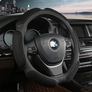 VL02 - Capa Para Volante De Carro Antiderrapante Fibra de Carbono Respirável Esponja Almofada Universal 38cm