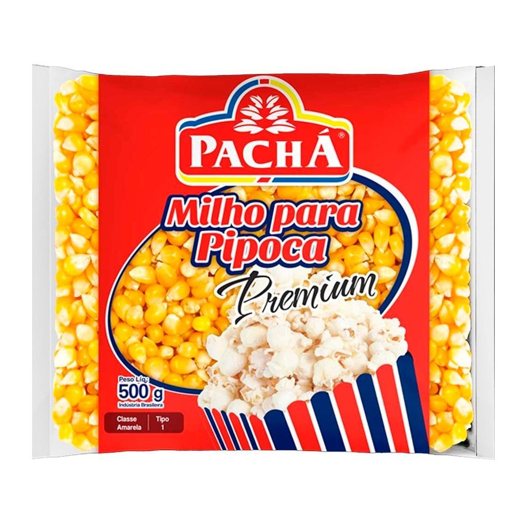 Milho Para Pipoca Premium Pachá 500g | Shopee Brasil