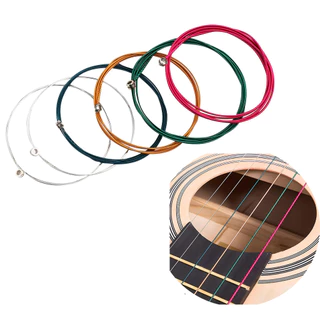 Jogo de Cordas Coloridas para Violão Aço 011 em Oferta na Shopee