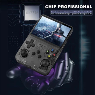 Console Portátil R36S + de 15.000 Jogos Vídeo Game 64g Linux Tela IPS 3.5 Polegadas MING em Oferta na Shopee