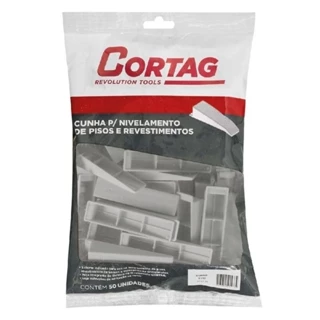 Cunha De Nivelamento De Piso Eco 50 Peças - Cortag em Oferta na Shopee