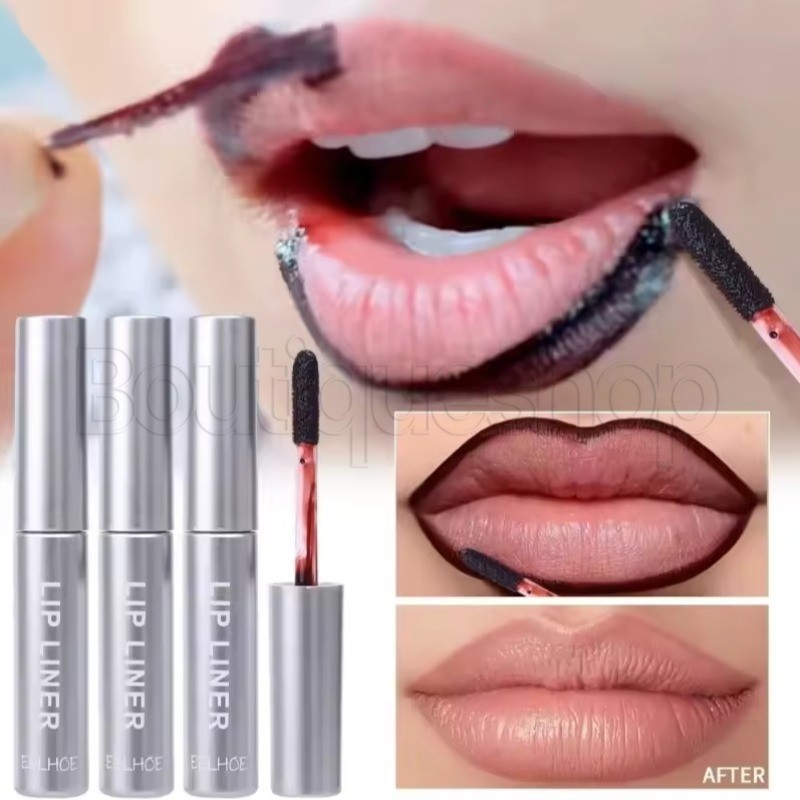 EELHOE Peel Off Lipliner-Velvet Lip Tint-Caneta Batom Fosca-Copo Antiaderente Contorno De Lábios-Primer De-À Prova D'águ