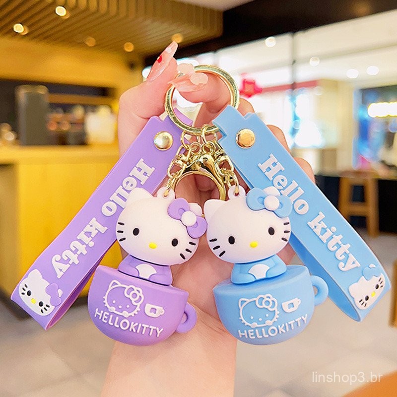Chaveiro Hello Kitty Cartoon De Atacado Mochila Fofa Pingente