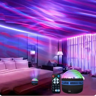 Projetor Giratório Aurora Boreal com Efeito Ondas e 14 Cenas