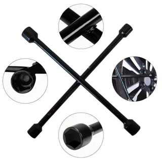 Chave de Roda Cruz Multifuncional 17/19/21/23mm em Aço Resistente Modelo,Outros tamanhos（12/13/14/17） em Oferta na Shopee