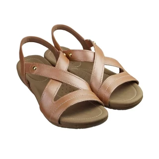 Sandália Fem Usaflex Couro Elástico Marrom Claro R1804148 em Oferta na Shopee