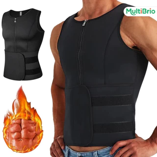 Colete Modelador Corporal Ajustável Power: Cinta Abdominal Masculina, Redutor com Efeito Sauna para Secar Barriga