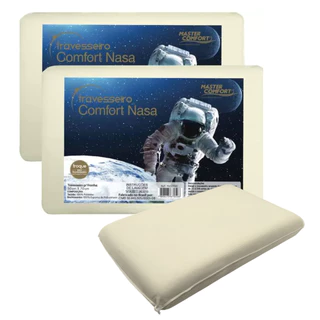Kit 2 Travesseiros Viscoelástico Master Comfort Nasa Sono 50x70cm