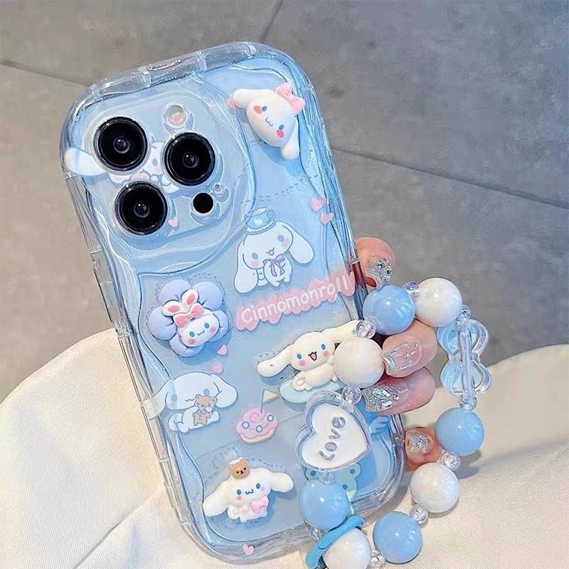 Melody Cinnamoroll Capa De Corrente 3D Para Samsung Galaxy A56 A36 A16 A55 A14 A34 A26 A06 A25 A15 A35 A54 A02S A05 A03S